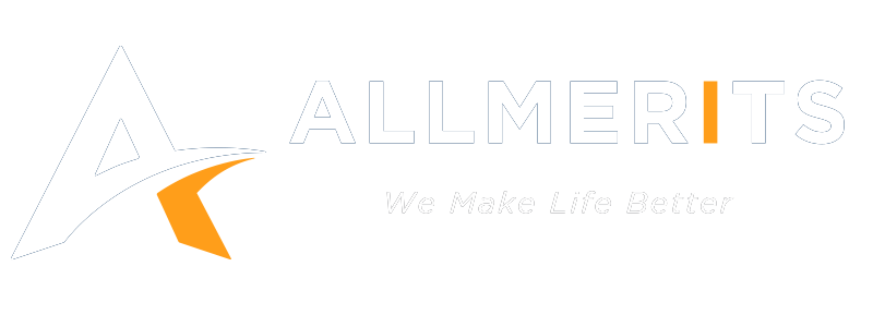 Allmerits white text logo
